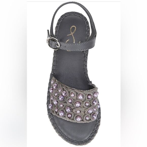 Sam Edelman holly mini beaded leather upper and lining sandal size 1M - Picture 7 of 13